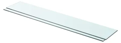 Produktbild von vidaXL Regalböden 2 Stk. Glas Transparent 90x15 cm