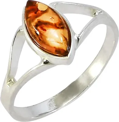 Produktbild von Ring Glare1200 aus 925er Silber mit Bernstein, Größe 59, H 24,9mm B 20,9mm T 10,9mm