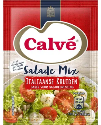 Image de Calvé Salademix Italiaanse Kruiden 24g – Mélange d'herbes aromatiques pour salades