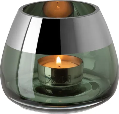 Produktbild von Fink Windlicht Bella Grün mit Platinrand (11cm)