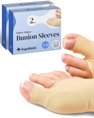 Obrázek produktu pro Korektor halluxu ve formě ponožky, pro hallux, prodyšný, pružný, 2 páry, velikost S–M
