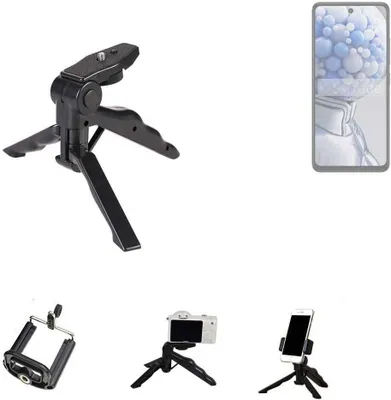 Produktbild von K-S-Trade Stativ Tisch-Ständer Dreibein Handy-Stativ Ständer kompatibel mit HMD Pulse+ Mini-Stativ Smartphone Tripod Handy-Stativ aus Plastik