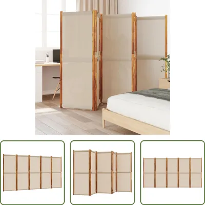 Zdjęcie produktu dla The Living Store 5-pc. Parawan Taupe 350x180 cm