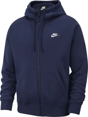 Produktbild von Nike M Nsw Club Hoodie Fz Bb Midnight Navy/Midnight Nav Xxl
