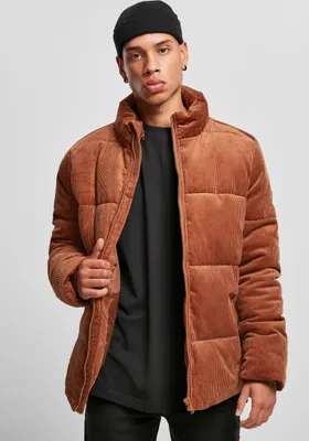 Produktbild von Urban Classics - BOXY PUFFER Kord Winterjacke braun - XL