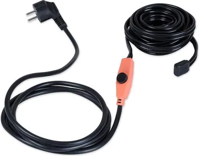Produktbild von Waldbeck Flow Wire 4 Frostschutzkabel, Länge: 4 m Frostschutzkabel + 1,8 m Stromzuleitung, mit Thermostat, schaltet sich bei unter 6 °C ein, Heizleistung: 16 W/m, Schutzklasse: IP68