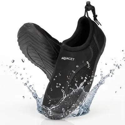 Productafbeelding van Waterschoenen - AQUA Shoes - Sneldrogend - Rubber - Unisex - Zwart - Maat 46