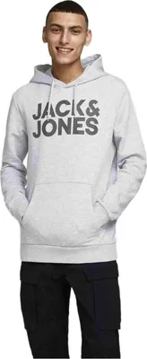 Image de Sweat à capuche Jack&Jones 12152840-LIGHTGREYMELA-REG-LARGE pour Homme