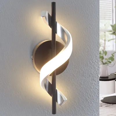 Zdjęcie produktu dla ZMH LED kinkiet wewnętrzny nowoczesna lampa nocna o falistym designie 3000K ciepła biała lampa korytarzowa