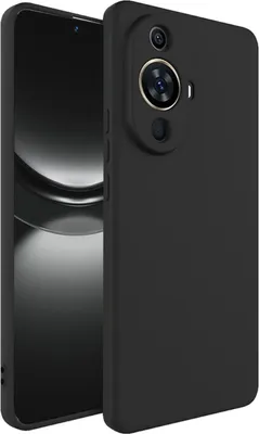 Zdjęcie produktu dla Silikonowe etui na telefon komórkowy Huawei Nova 12S Protective Cover Matt Black Backcover