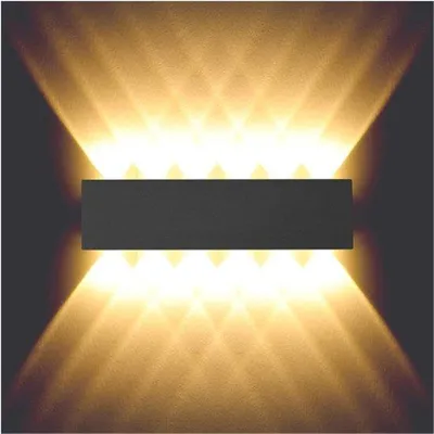 Obrázok produktu pre LED nástenná lampa 12 W, vodotesná, dekoratívna lampa do spálne, obývačky, hotela, predsiene, schodiska [trieda energetickej účinnosti F]
