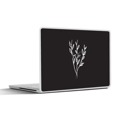 Produktbild von MuchoWow® Laptop Aufkleber Sticker Cover Pflanzen - Blumenstrauß - Strichzeichnung 30x22 cm - Laptop-Sticker