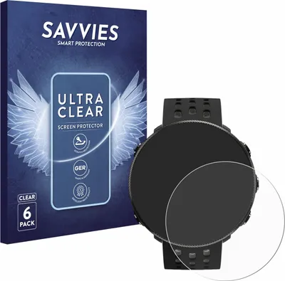 Produktbild von 6x Für Polar Vantage M2 Schutzfolie Savvies Displayschutz Display Schutz Folie Klar Transparent