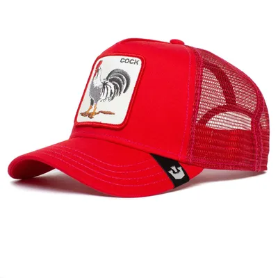 Obrázok produktu pre GOORIN BROS. Uni Trucker Cap - Kappe, predná nášivka, jedna veľkosť The Cock red