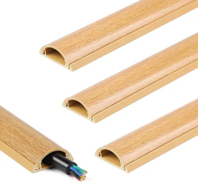 Obrázek produktu pro PVC kabelový kanál s vzhledem dřeva, rozměry 100 x 3 x 1,2 cm, samolepicí