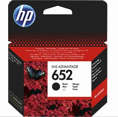 Produktbild von HP F6V25AE Tintenpatrone schwarz No. 652