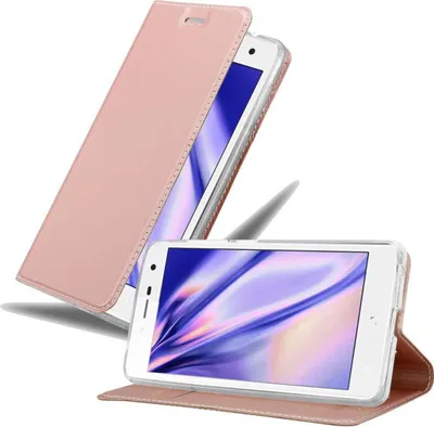 Produktbild von Cadorabo Handyhülle für ZTE Blade L7 Schutz Hülle in Rosa Cover Etui Book Case Booklet