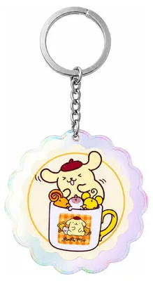 Immagine prodotto di Portachiavi in acrilico Sanrio Pompompurin, edizione per il 30° anniversario