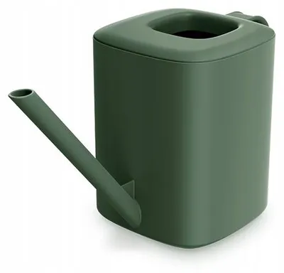 Produktbild von Kunststoff Gießkanne 1L für Zimmerpflanzen, ergonomisch, mit abnehmbarem Deckel, grün