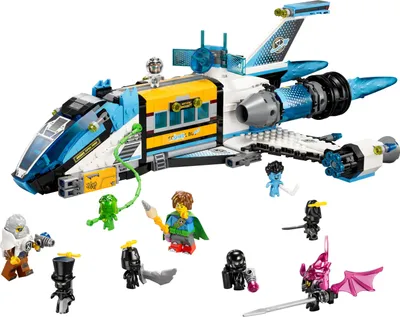 Produktbild von LEGO 71460 DREAMZzz Mr. Oz Weltraumbus, zweifach baubares Raketen-Bus-Spielzeug, mit Mateo, Z-Blob und Logan, kreatives Spielzeug für fantasievolles Spielen, basierend auf der TV-Show für Kinder