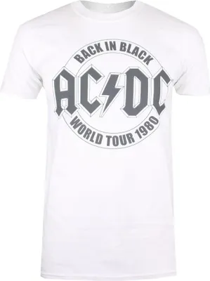 Produktbild von AC/DC - "Back In Black" T-Shirt für Herren TV945 (XL) (Weiß)