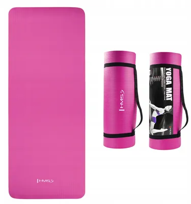 Produktbild von HMS YM04 Yogamatte 15mm Pink Amortisierend Rutschfest