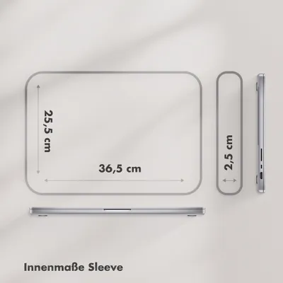 Produktbild von Selencia Laptop-Schutzhülle für Laptops, 15-16 Zoll - Schutztasche - Schokoladenbraun