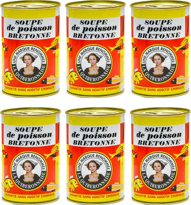 Produktbild von Food-United Fisch – FISCHSUPPE-FRANZÖSISCH - bretonische Art 6x 425ml