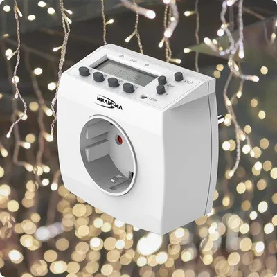 Produktbild von Digitale Kookautomat mit LCD-Anzeige und 8 Timerfunktionen - AES5 - 3680W - mit Zufallsfunktion - Sommerzeitumschaltung