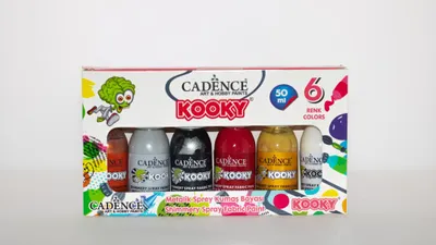 Immagine prodotto di Cadence Textile Paint Metallic Spray Set 6 colori 50 ml per bambini