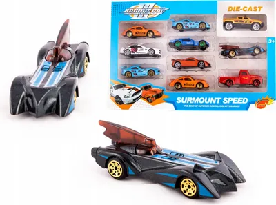 Produktbild von 10er Set Metallautos Rennwagen - Spielzeugautos Set für Kinder, Bunte Fahrzeuge