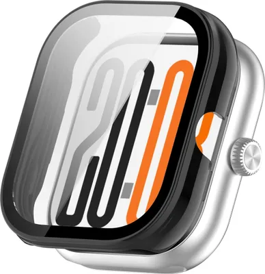 Image de Étui de protection en plastique pour montre connectée Honor Watch X5 + verre trempé 9H noir