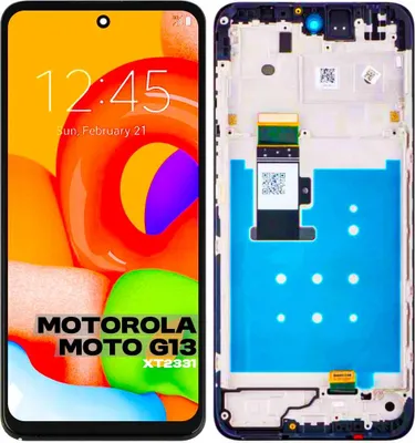 Produktbild von Original LCD-Display + Touchscreen Motorola Moto G13 XT2331 XT2331-2 () Schwarzer Rahmen