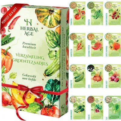 Image de Graines de légumes assortiment potager - 12 variétés - Plus de 5100 graines - Pour jardin potager