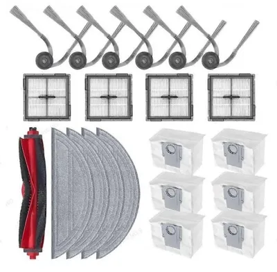 Produktbild von INF Ersatzteil-Set kompatibel mit Roborock Q10 und S8 Serie – Hauptbürste, Wischbezüge, Staubbeutel, Filter & Seitenbürsten