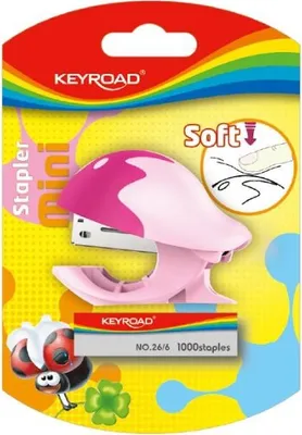 Obrázek produktu pro Keyroad Sešívačka mini - růžová