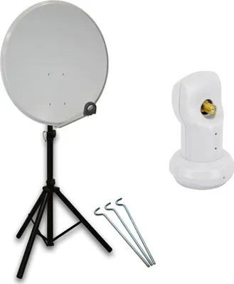 Produktbild von PremiumX SAT Anlage 80cm Satellitenschüssel Single LNB Dreibein-Stativ