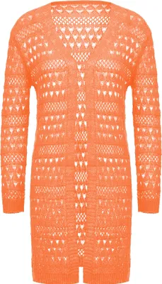 Image de Cardigan ebeeza pour femmes - orange, XS/S