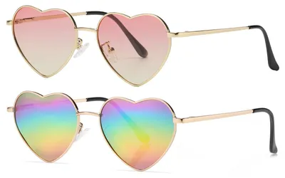 Produktbild von Polarisierte Herzförmige Sonnenbrille für Festivals