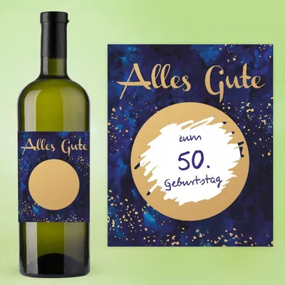 Produktbild von AUFKLEBER SET - Alles Gute - Rubbelsticker Gold - zum selber beschriften
