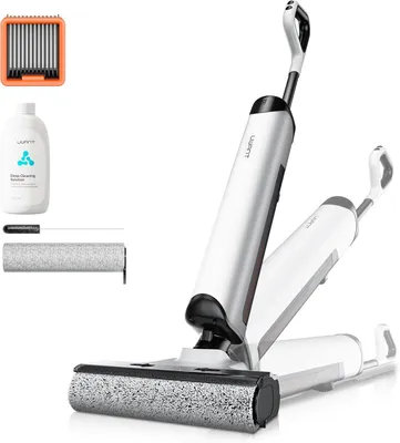 Image de Aspirateur et serpillère sans fil - 17000 Pa - conception plate à 180° - séchage à air chaud - autonettoyant