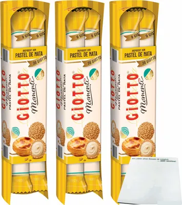 Produktbild von Giotto Momenti Pastel de Nata 3er Pack (3x154g Packung) + usy Block