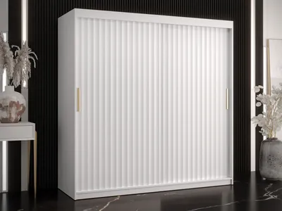 Obrázek produktu pro Kombinovaná šatní skříň 180 cm LUNIVE 1 - bílá