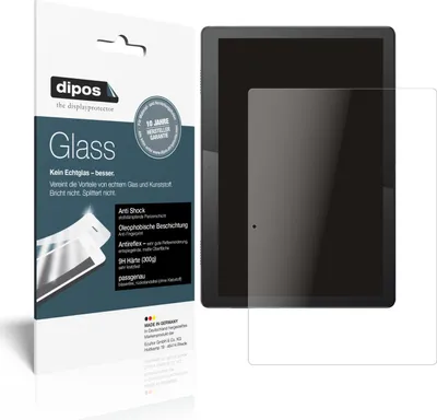 Produktbild von 2x Schutzfolie für Lenovo Tab M10 matt - Anti-Shock 9H Folie dipos Glass Kunststoffglas