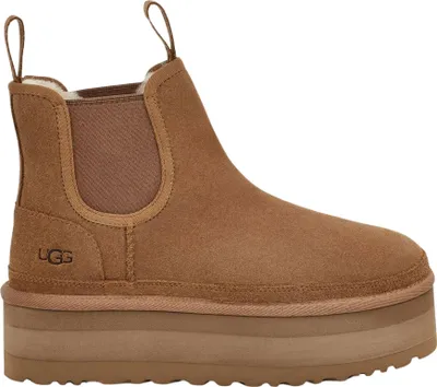 A single UGG Neumel Chelsea Platform Boot is shown against a white background.