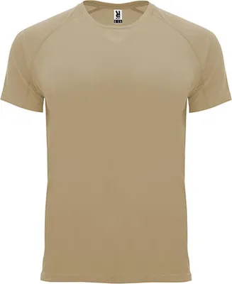 Immagine prodotto di Roly Sport CA0407 | T-shirt Bahrain con maniche raglan - Colore: Dark Sand 219 - Taglia: XL