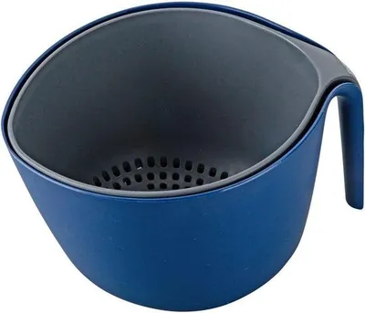 Immagine prodotto di Set di colini blu in 2 pezzi per insalata, verdura e frutta, lavabile in lavastoviglie
