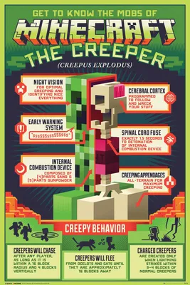 Produktbild von Minecraft Poster Creepy Behaviour 91,5 x 61 cm
