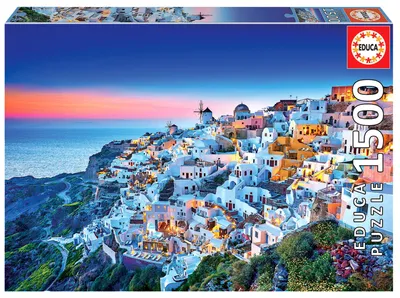 Produktbild von Educa Puzzle Santorini 1500 Teile - Erwachsenenpuzzle Griechenland