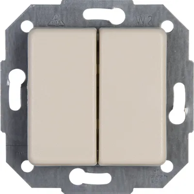 Produktbild von Kopp 613501066, Drucktasten-Schalter, Kunststoff, Glanz, Weiß, IP20, IK00